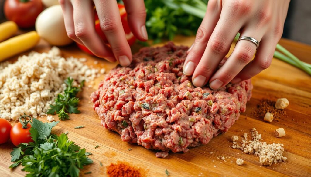 Forming smoked meatloaf