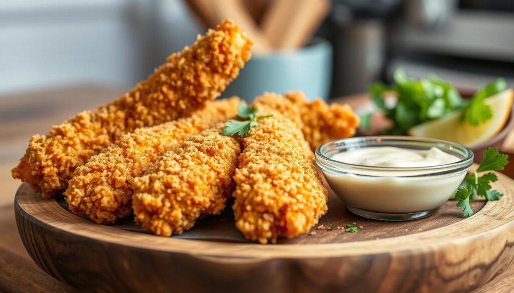 Parmesan chicken strips