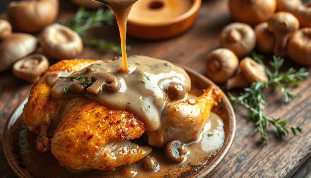 easy mushroom gravy for chicken