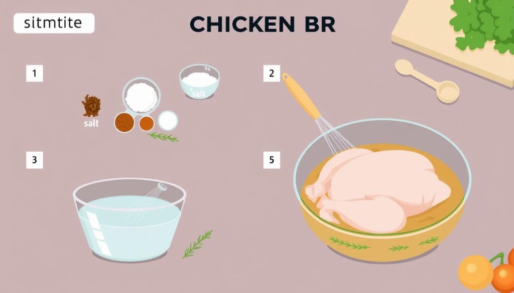 step-by-step chicken brine